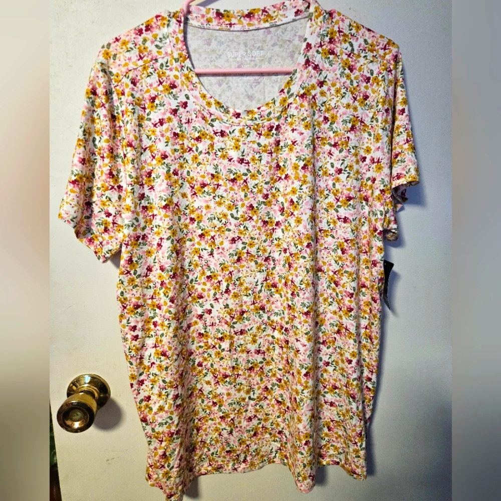 Torrid Floral Super Soft Tee